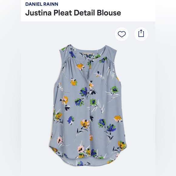 Daniel Rainn Tops - The Daniel Rainn Justina Pleat Detail Blouse